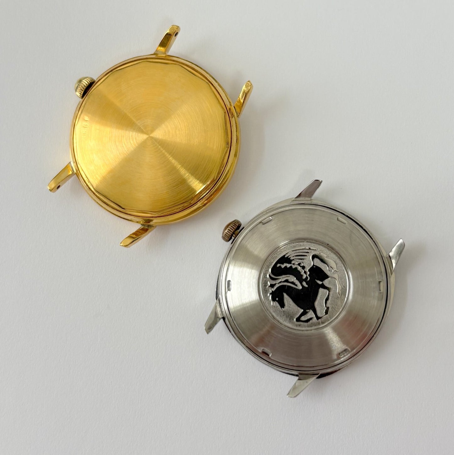 vtg lot of 2 watches tradition & hamilton pan europ parts/repair