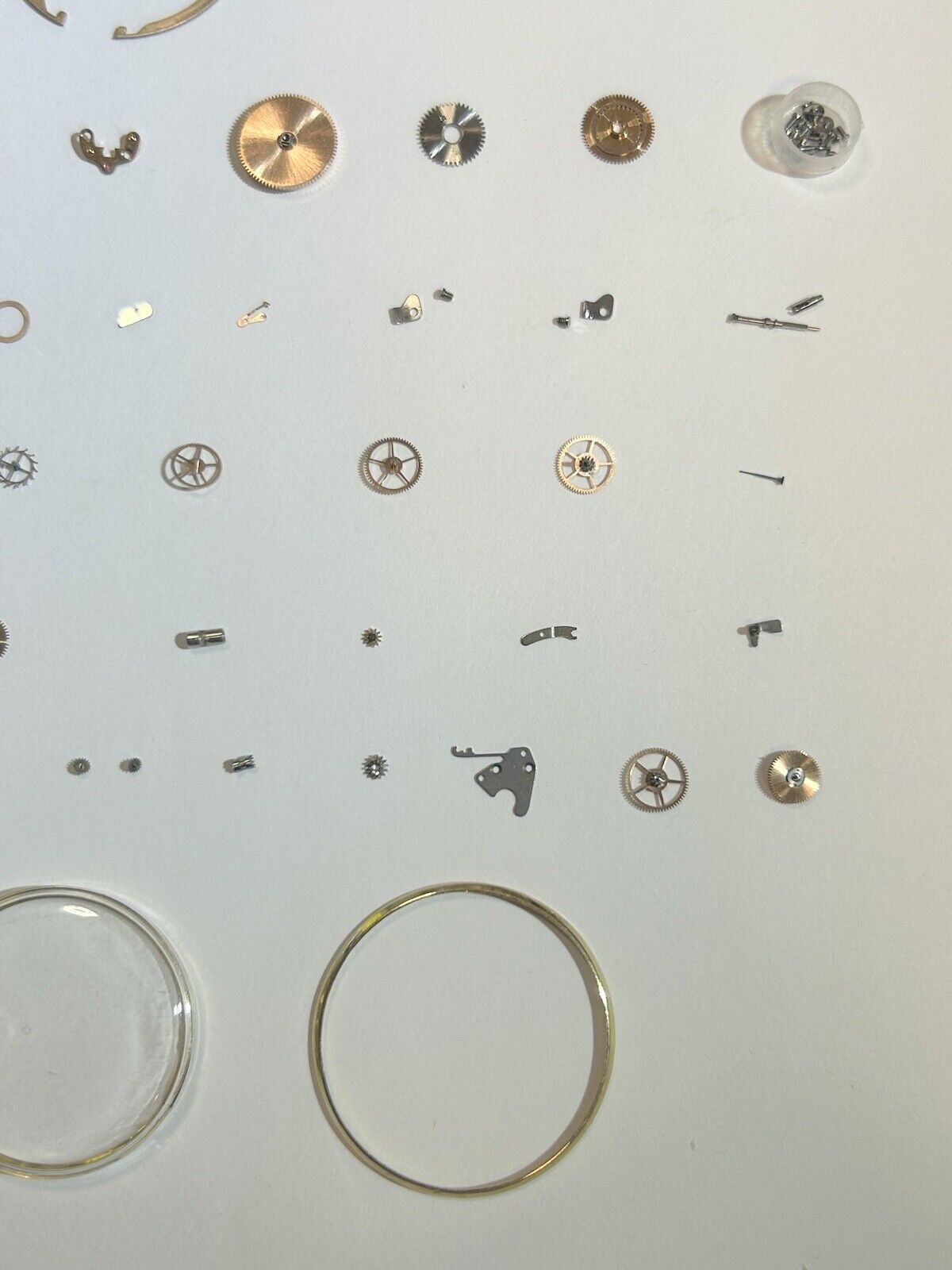 Omega Cal 560 Watch Movement Part Balance Fork Wheel Spring Bridge Desk Bezel 4 - Used Watch Parts