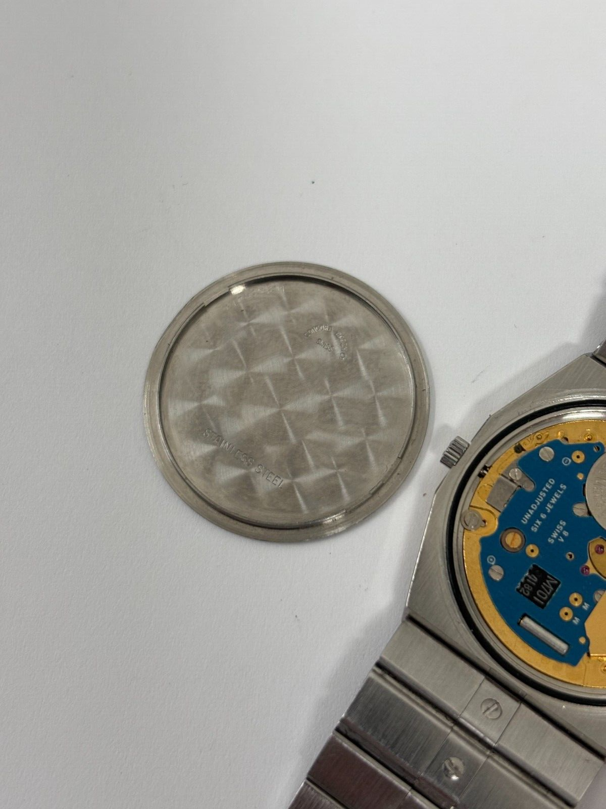 Concord Mariner 15 78 115 V13 Cal 255.111 PICK-A-PART movement 18mm extra link