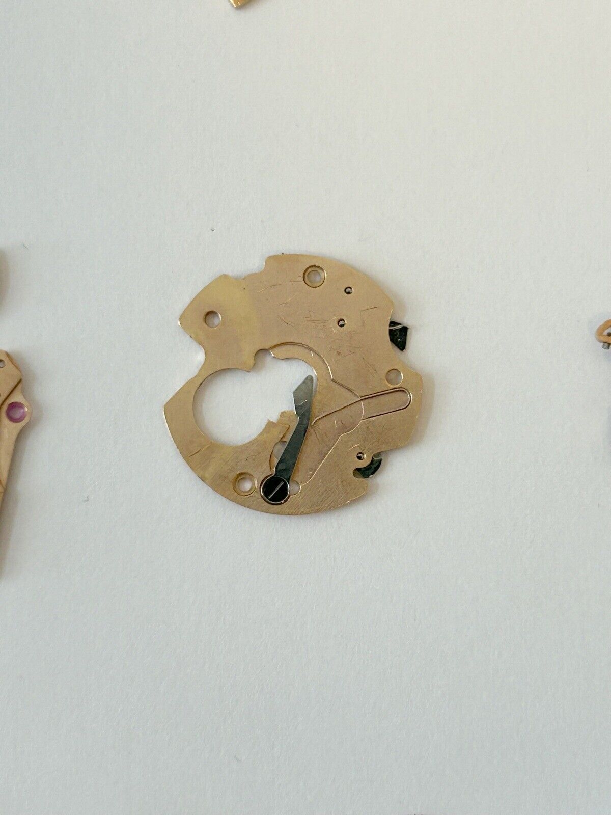Omega Cal 752 Watch Movement Parts Balance Fork Wheel Spring Bridge Calander Desk - Used Watch Parts