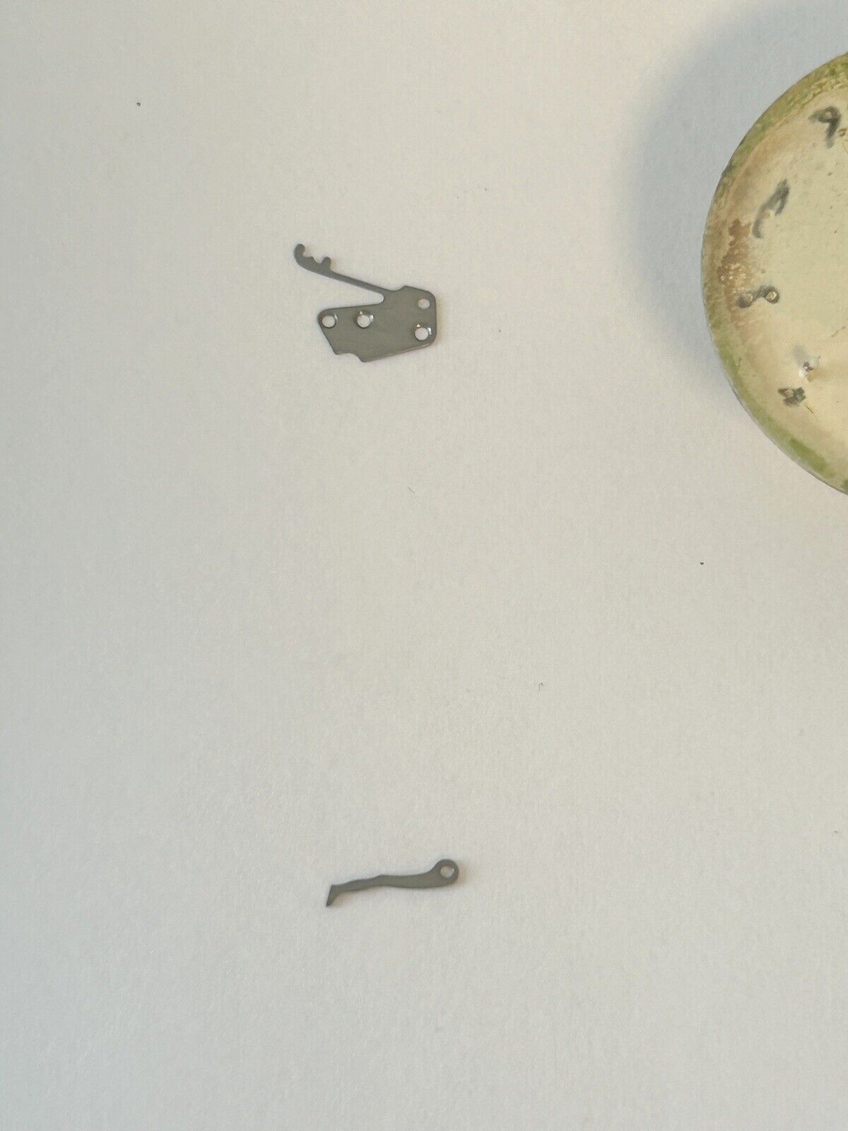 Omega Cal 490 dial 27.5mm & Cal 354 setting lever spring screw yoke parts - Used Watch Parts