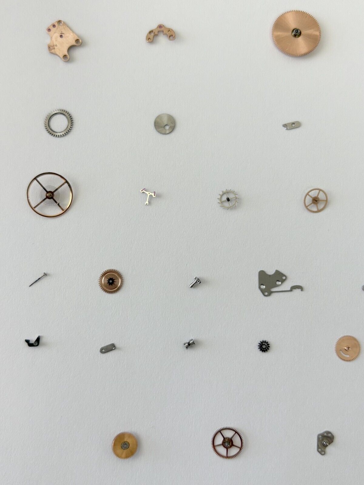 Omega Cal 564 Watch Parts Movement Calendar Disc Fork Wheels Springs Bridge