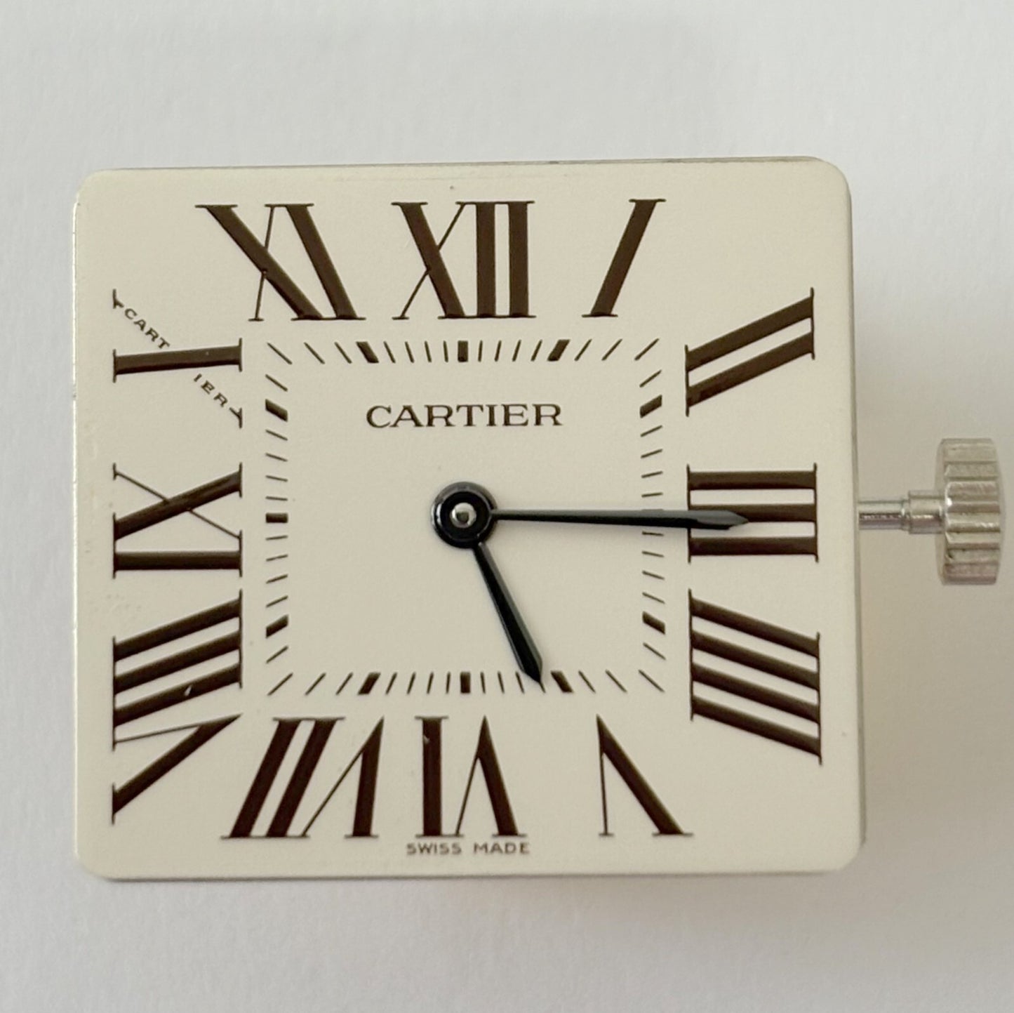 Cartier Cal 690 movement runs & sets W2009251 2788 dial hands crystal screw 18k