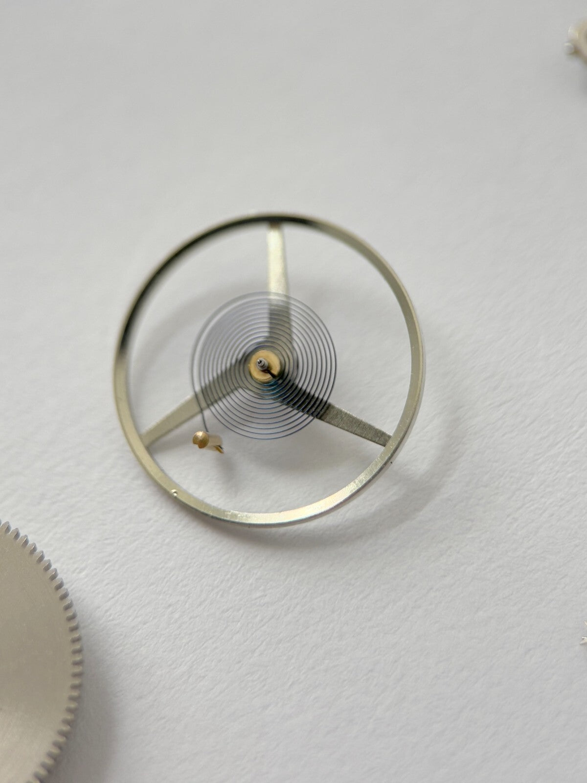 Valjoux Cal 7733 Watch Movement Part Fork Wheel Spring Westclox Dial 7734 7736 4