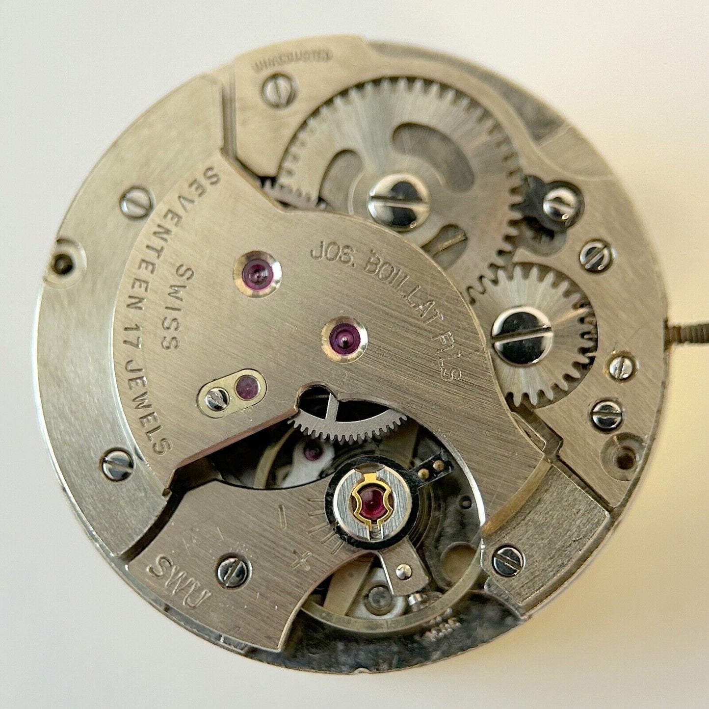 Jos Boillat Fils Cal ST 1686 Watch Parts Movement Balance Fork Spring Bridge - Used Watch Parts