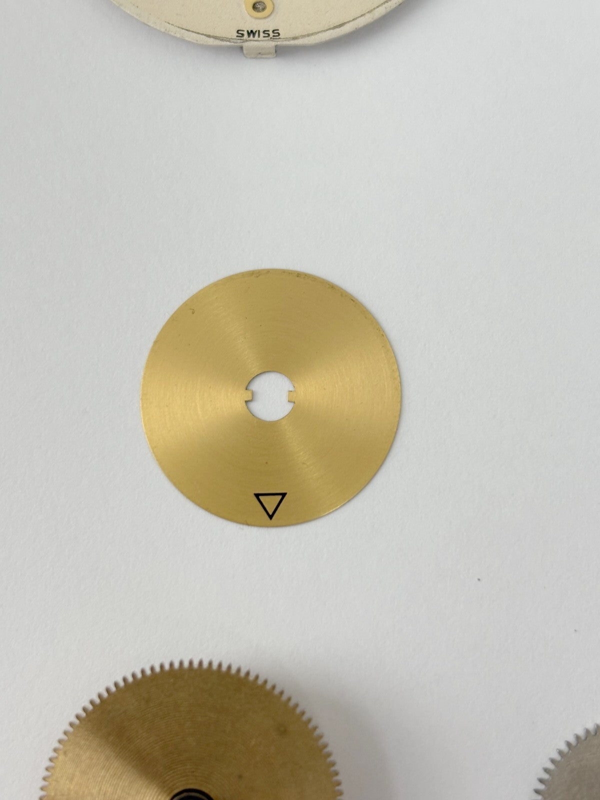 Jaeger LeCoultre Cal 219 Clock Movement Part Balance Fork Barrel Wheel Dial
