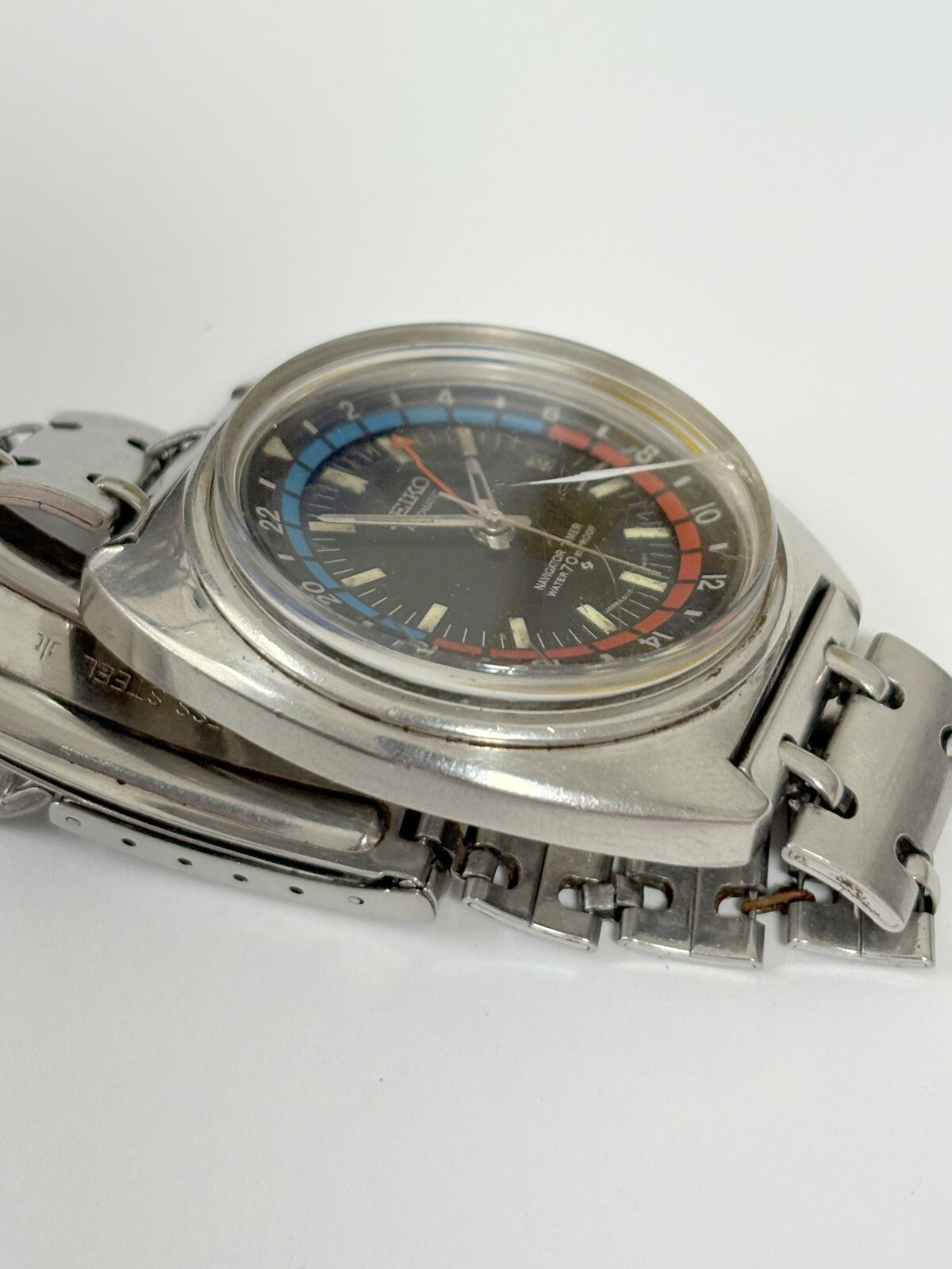 seiko 6117-6410 navigator timer watch