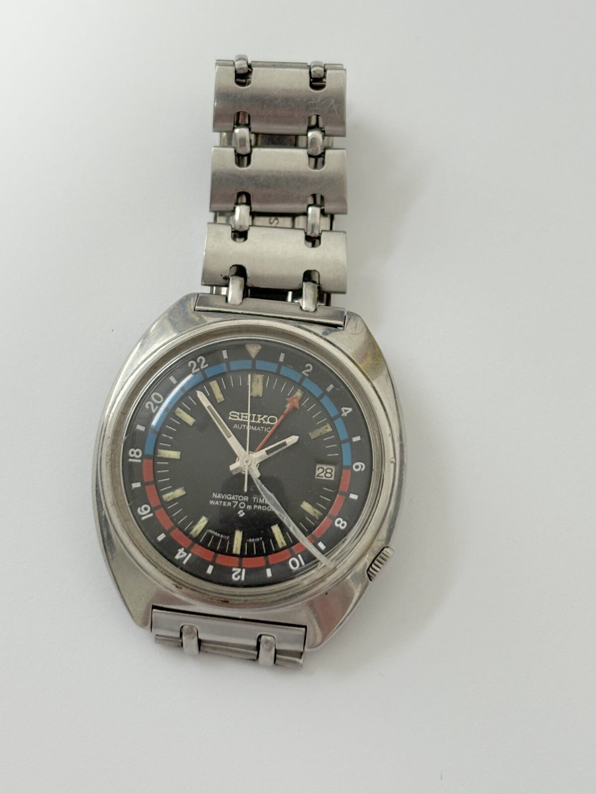 seiko 6117-6410 navigator timer watch