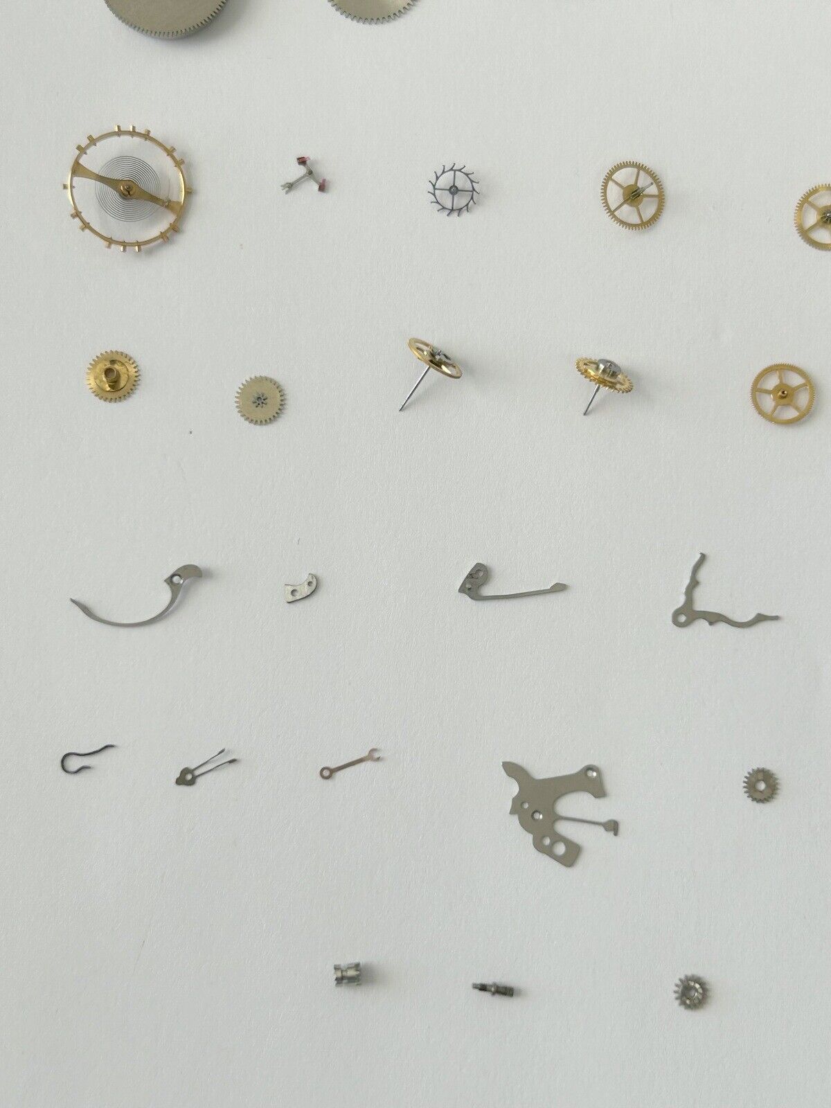 Venus Cal 175 Movement Part Balance Wheel Spring Barrel Bridge Wakmann Breitling - Used Watch Parts