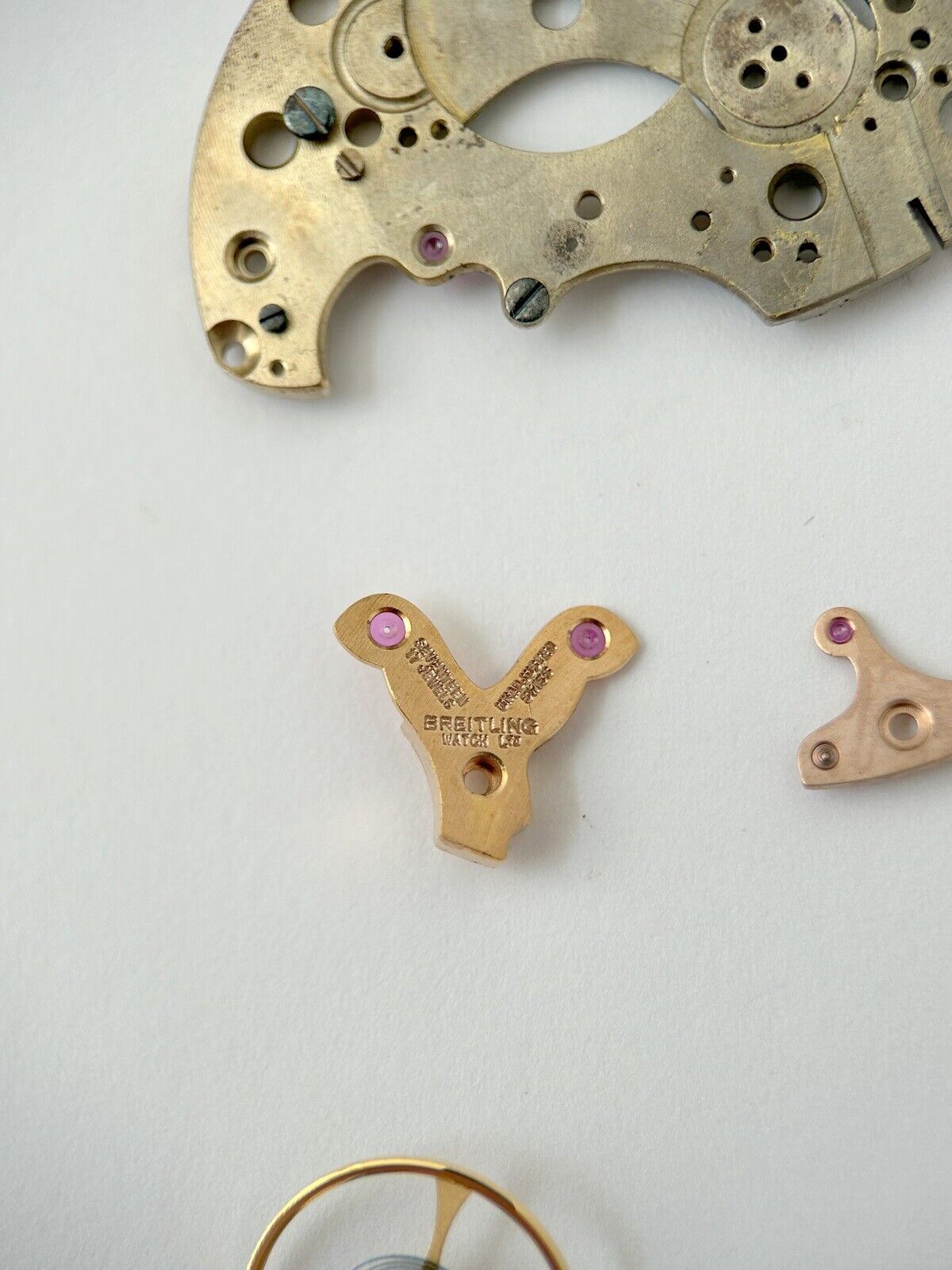 Breitling Top Time 810 Mk II Venus Cal 178 Chronograph Watch Movement Parts Dial - Used Watch Parts