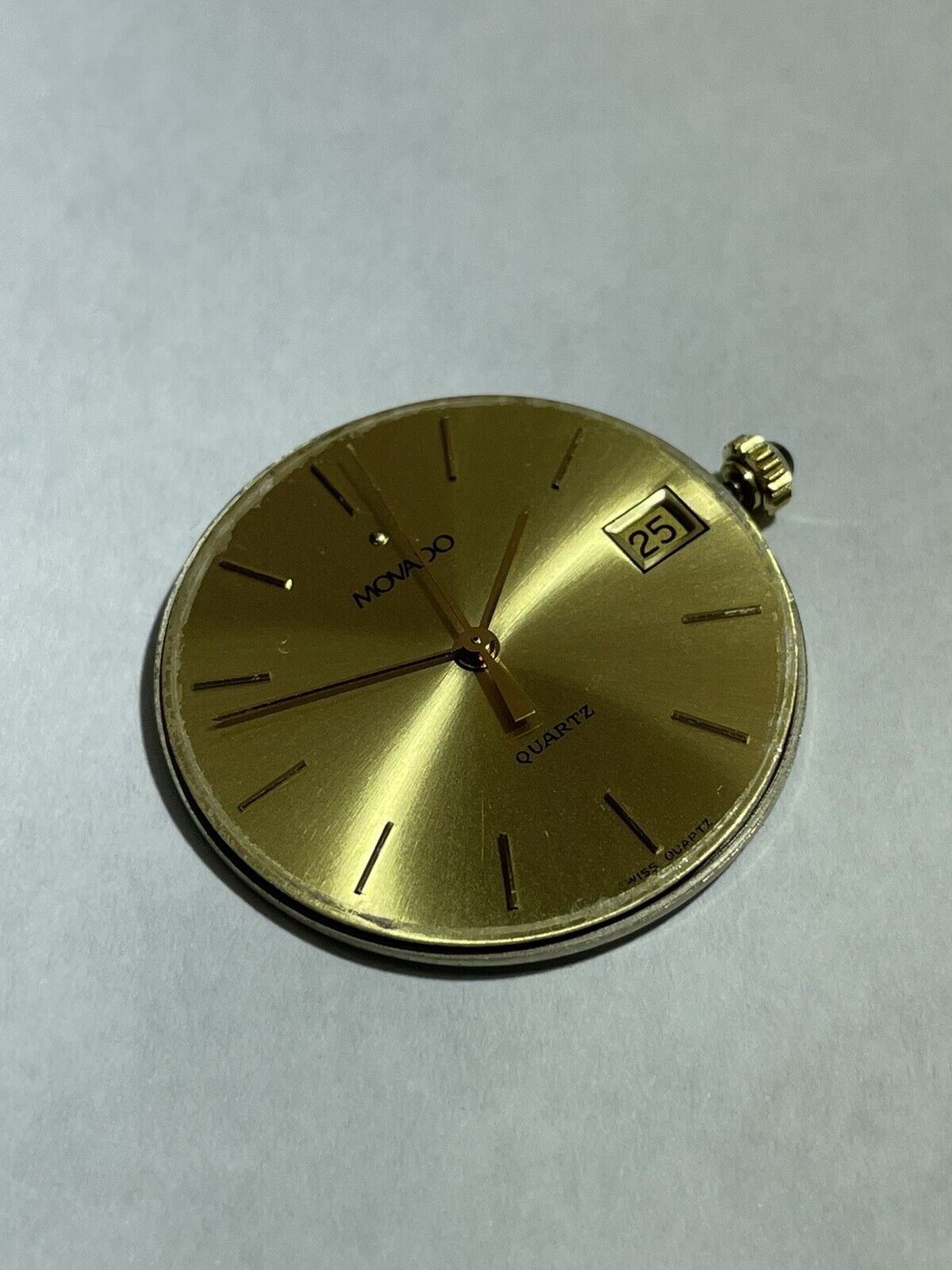 Working ETA Cal 255.111 Quartz Watch Movement from Movado - Used Watch Parts