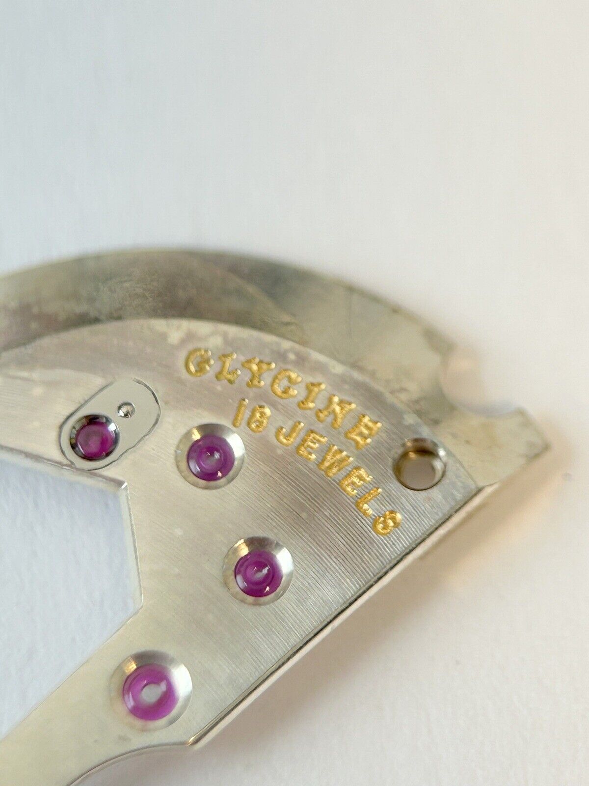 Glycine Bienne Cal 006 900 18 Jewels Parts Movement Balance Fork Wheel Watch - Used Watch Parts