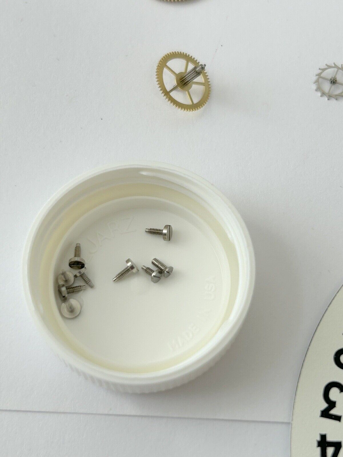 Jaeger LeCoultre Cal 228 Clock Movement For Parts Balance Fork Key Knob Barrel - Used Watch Parts