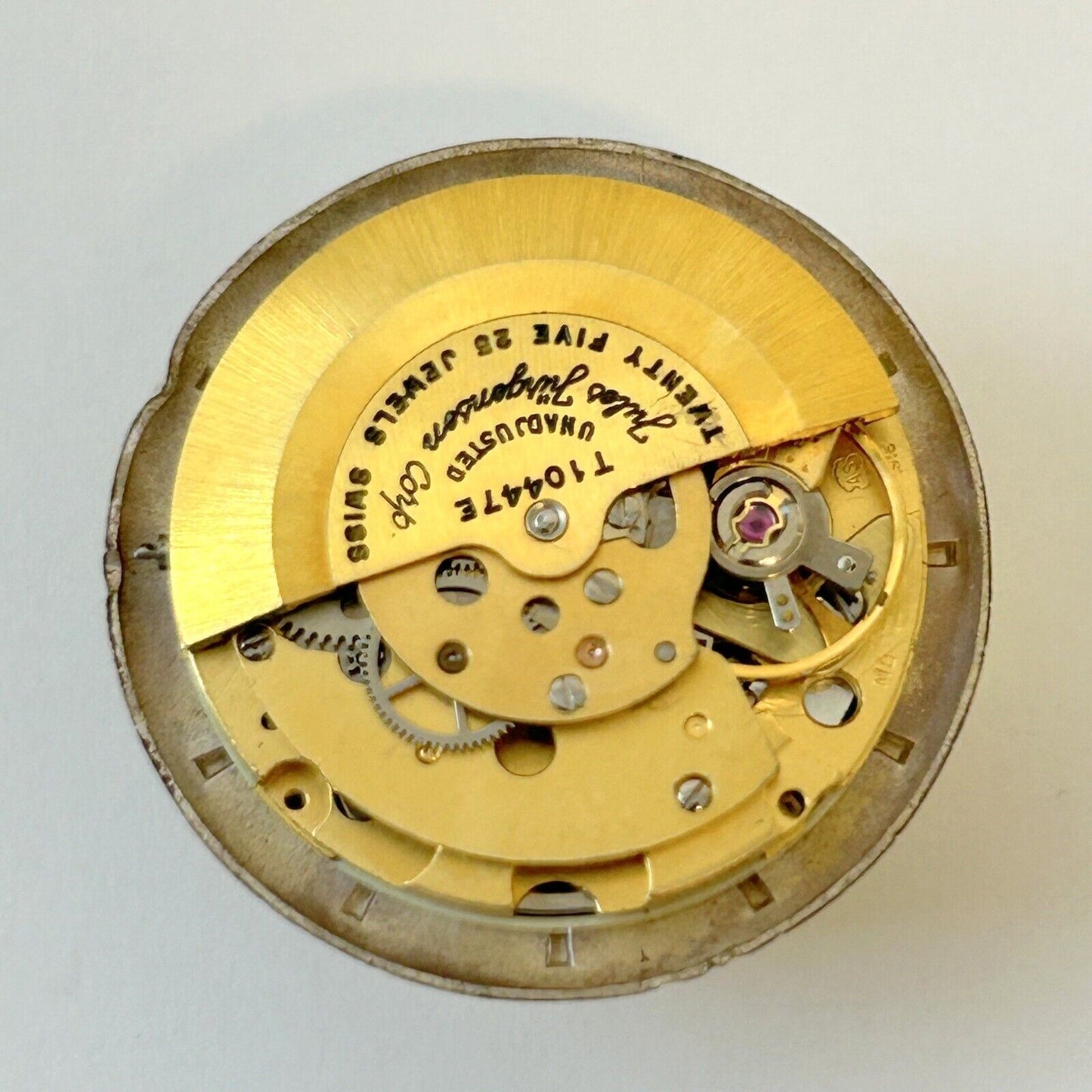 Jules Jurgensen Cal AS 1916 Watch Parts Movement Balance Fork Spring Bridge