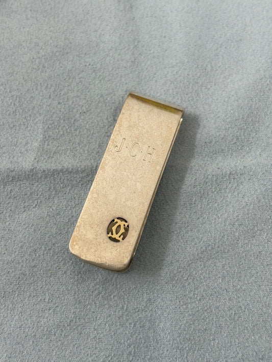 Cartier Vintage Sterling Silver & 18k Gold Money Clip