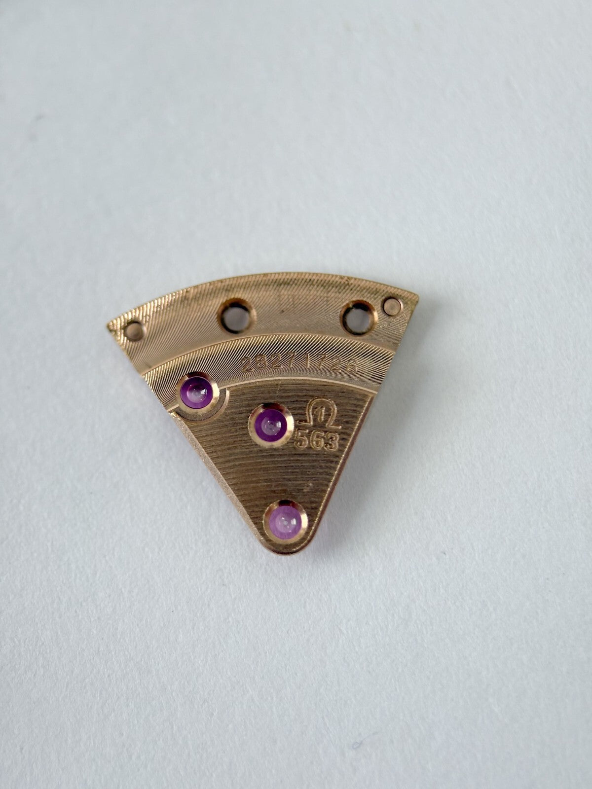Omega Cal 563 Watch Parts Movement Calendar Disc Fork Wheels Springs Bridge 5