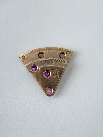 Omega Cal 563 Watch Parts Movement Calendar Disc Fork Wheels Springs Bridge 5