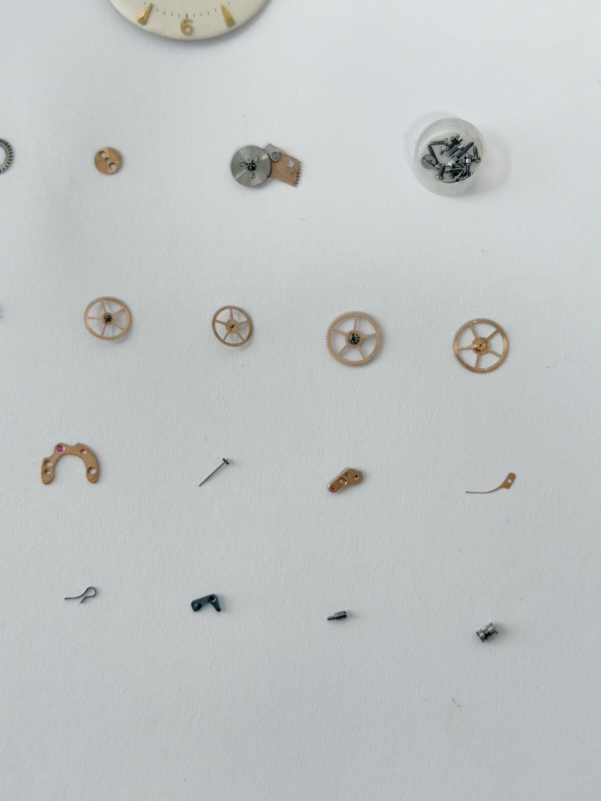 Omega Cal 351 Watch Parts Movement Balance Fork Wheel Spring 350 354 352 353 3