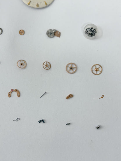 Omega Cal 351 Watch Parts Movement Balance Fork Wheel Spring 350 354 352 353 3