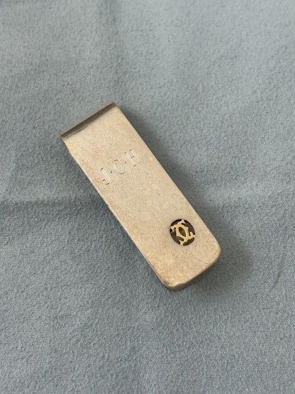 Cartier Vintage Sterling Silver & 18k Gold Money Clip