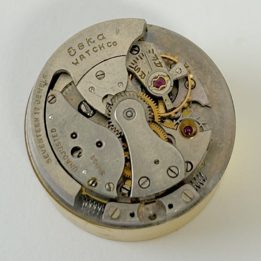 Eska Brevet AS Bumper 24.8mm Watch Parts Movement Balance Fork Spring Bridge