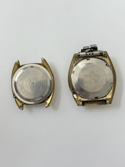 lot of two seiko watches not working parts/repair