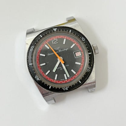 american heritage watch runs & sets but may need service 38.5mm