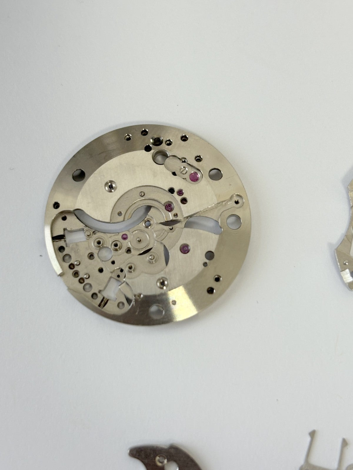 Jaeger LeCoultre Cal 814 Memovox Alarm Movement Part Balance Fork Barrel Wheel