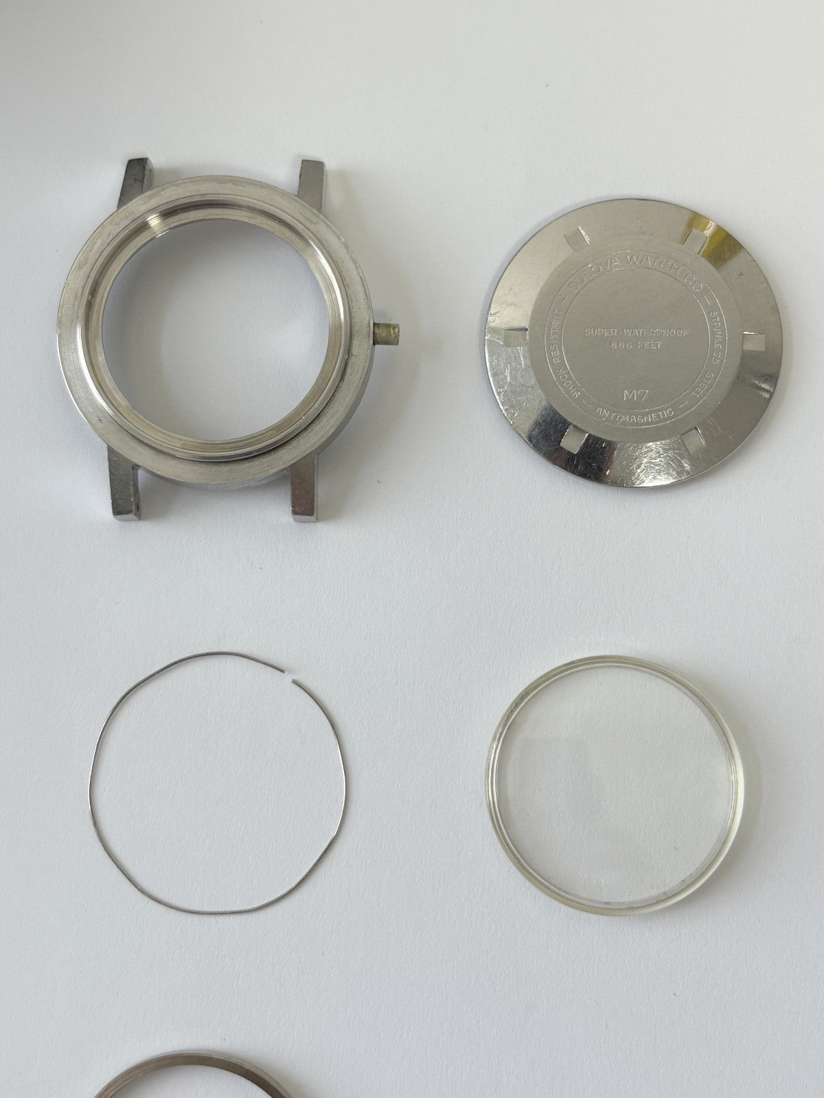 Bulova M7 666 Snorkel J K Diver Case Dial Crown Crystal  Bakelite Bezel Parts