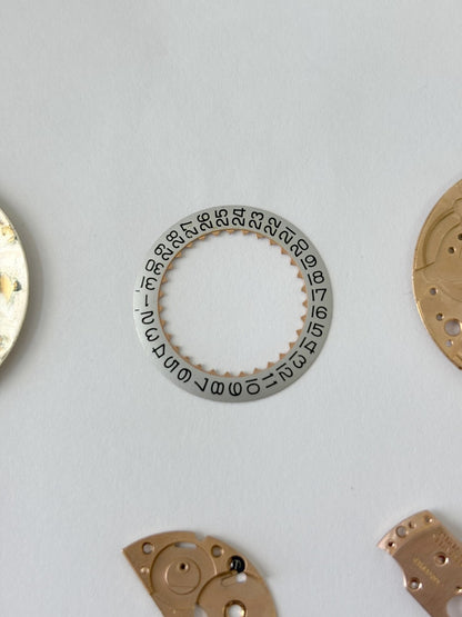 Omega Cal 563 Watch Parts Movement Calendar Disc Fork Wheels Springs Bridge 5
