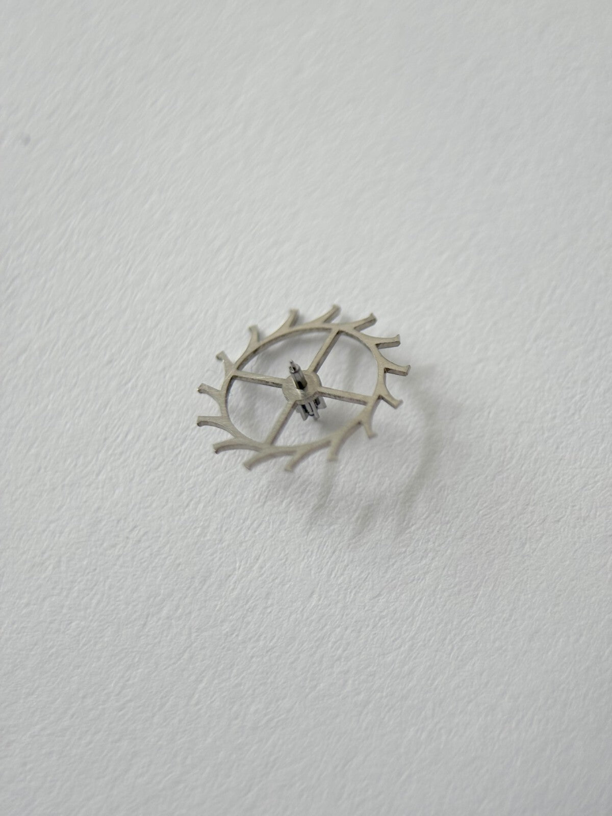 Zenith Enamel Alarm Clock Movement Parts Balance Barrel Escapement Wheel Fork