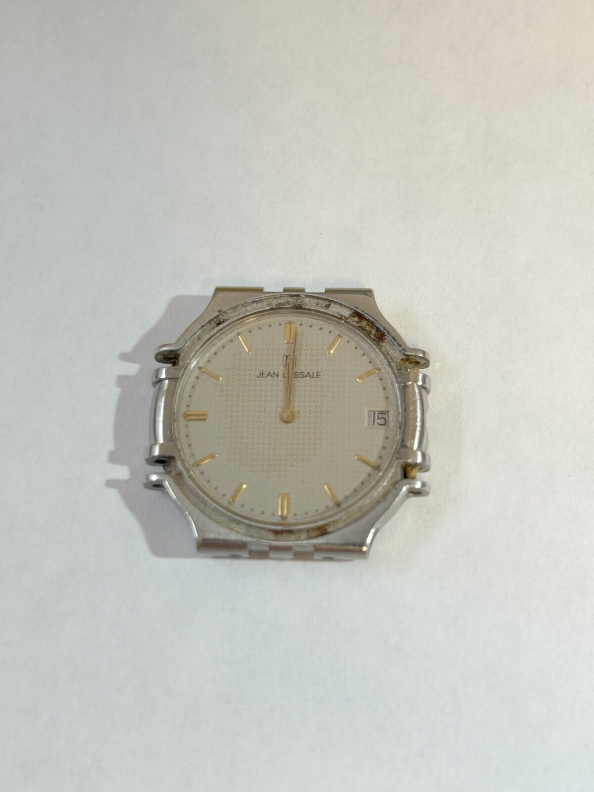 PARTS/REPAIR! Jean Lassale Thalassa watch incomplete heads 7779A quartz movement - Used Watch Parts