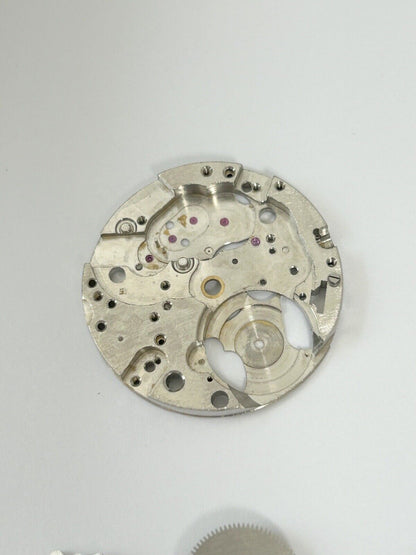 Venus Cal 170 Movement Part Balance Wheel Spring Barrel Bridge Wakmann Breitling