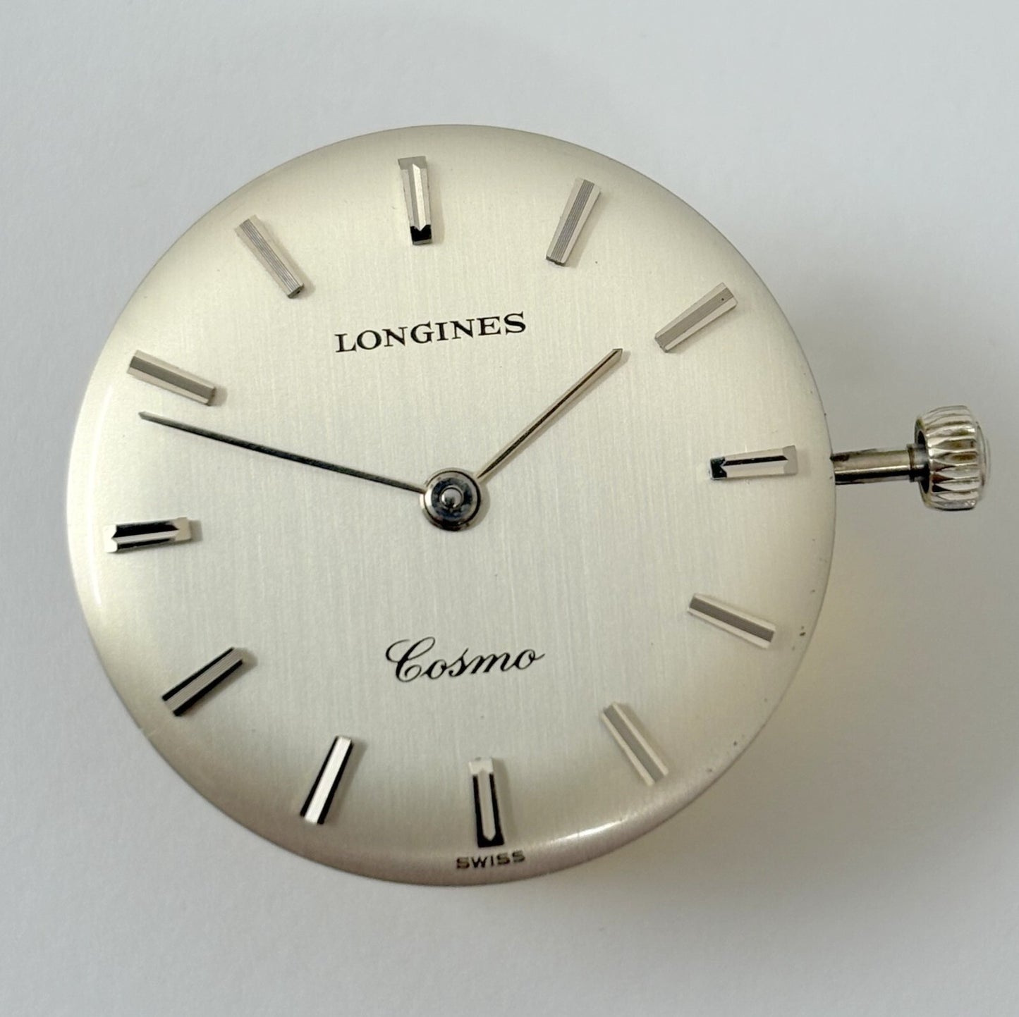 Longines Cal 428 Watch Part Movement Balance Fork Spring Bridge Dial Hands Crown