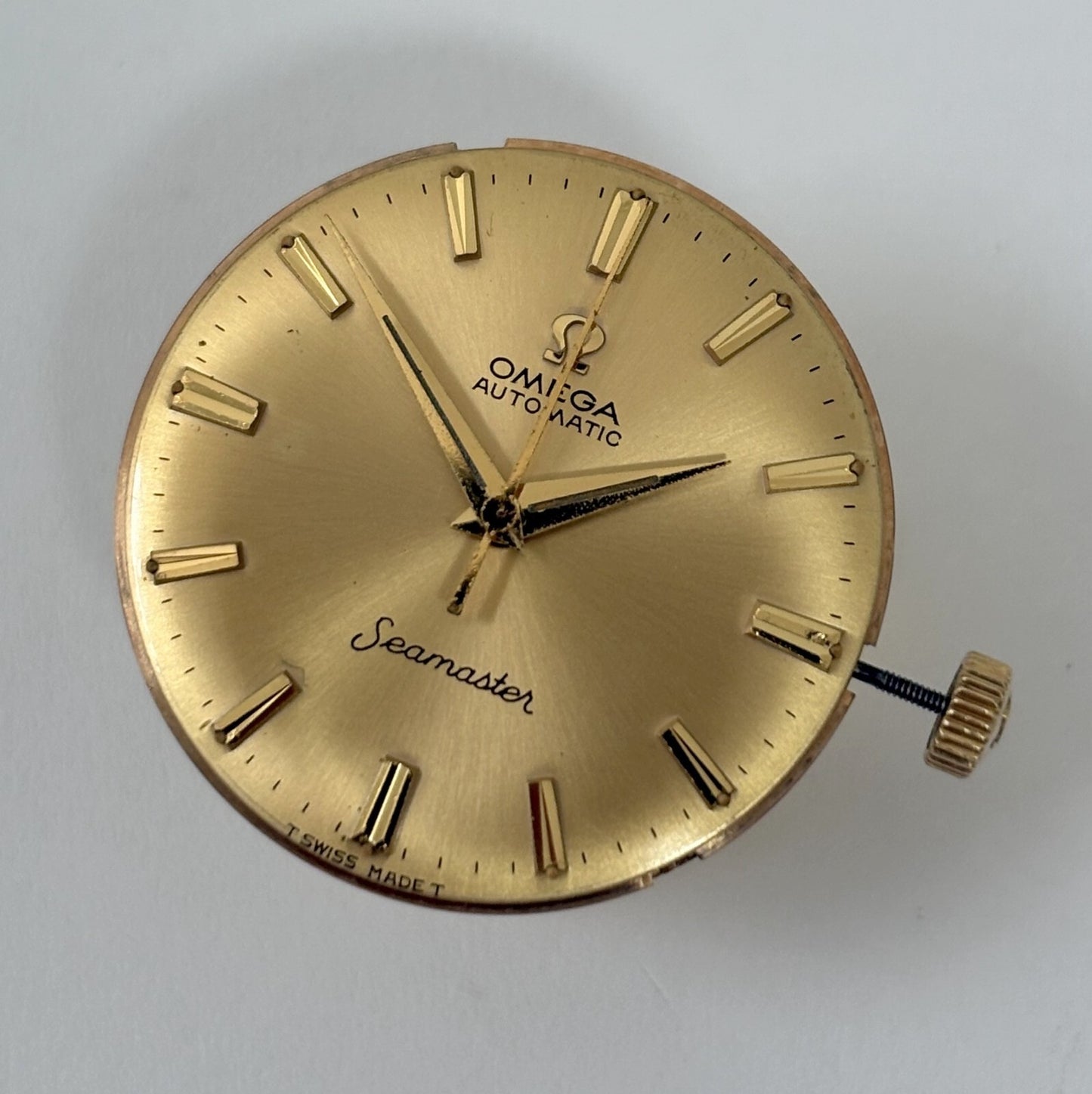 Omega Cal 550 Watch Movement Parts Dial Balance Spring Plate Fork Wheel Rotor 8