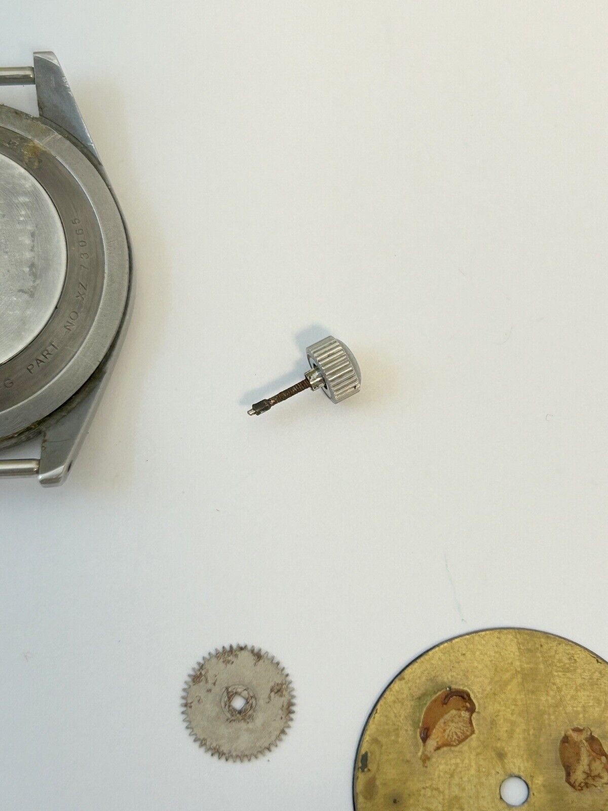 BUSTED FOR PARTS/REPAIR GS-06S-4804 Bulova Benrus Lugran watch military Vietnam - Used Watch Parts
