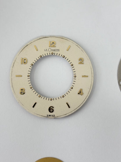 Jaeger LeCoultre Cal 219 Clock Movement Part Balance Fork Barrel Wheel Dial