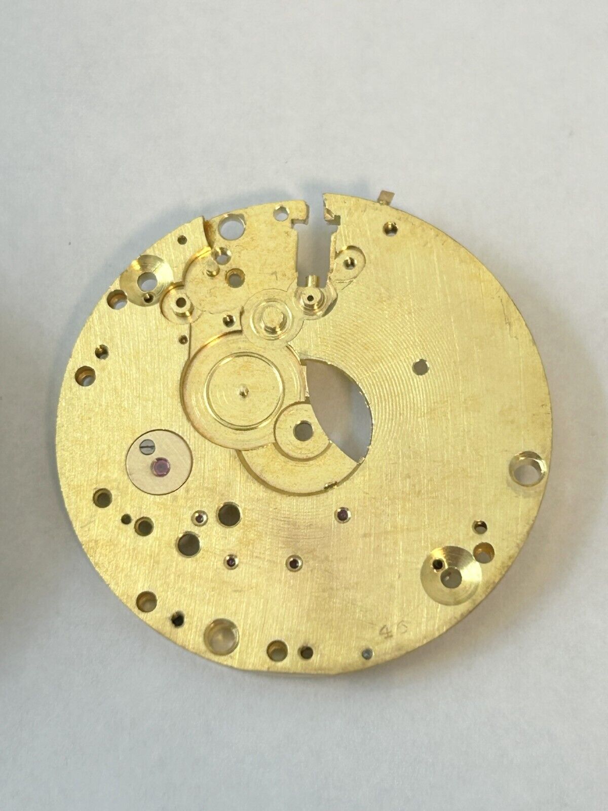 Landeron Monopusher Chronograph Watch Movement Parts Cal 2 3 15 Dial Hands Sub - Used Watch Parts