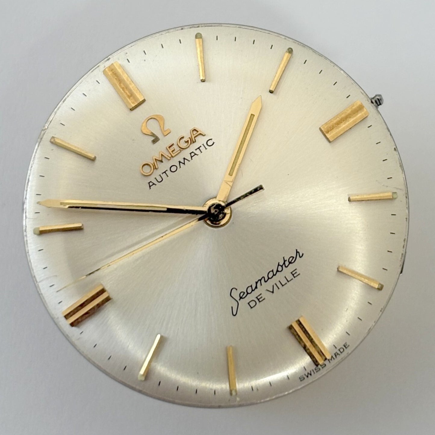 Omega Cal 550 Watch Movement Parts Dial Balance Spring Plate Fork Wheel Rotor 5