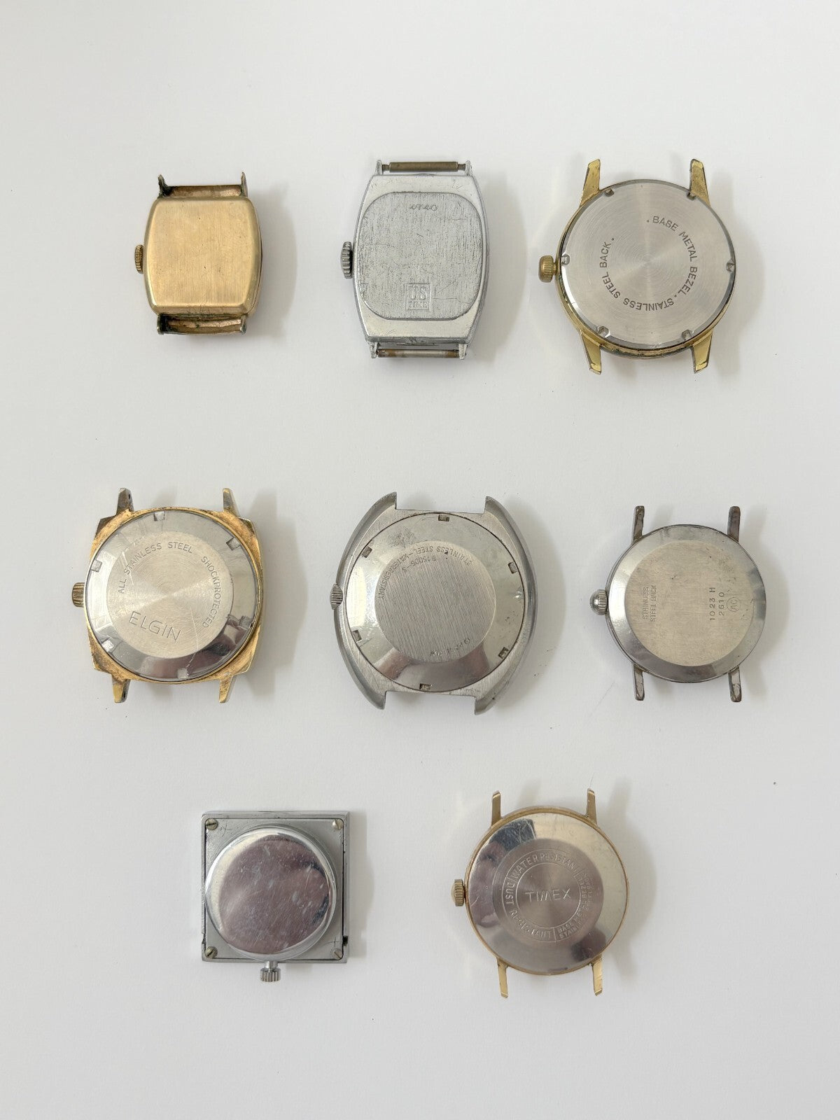 lot of 8 mechanical watches parts/repair