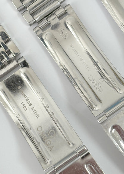 lot of 15 vintage watch bracelets omega rolex tag heuer girard perregaux buckles