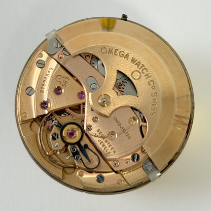 Omega Cal 563 Watch Parts Movement Calendar Disk Fork Wheels Springs Bridge 6
