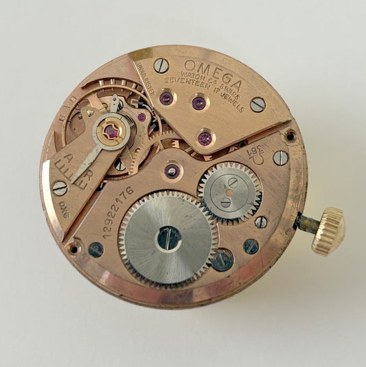 Omega Cal 361 Watch Movement Parts Balance Fork Spring Bridge Barrel Wheels