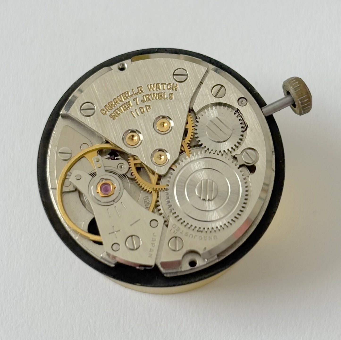 Caravelle Caliber 11DP Watch Parts Movement Balance Fork Spring Bridge