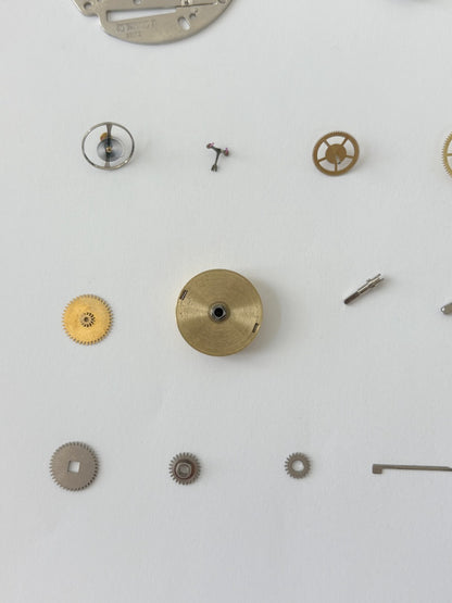 Jaeger LeCoultre Cal 245 Clock Movement Part Balance Fork Barrel Wheel Plates