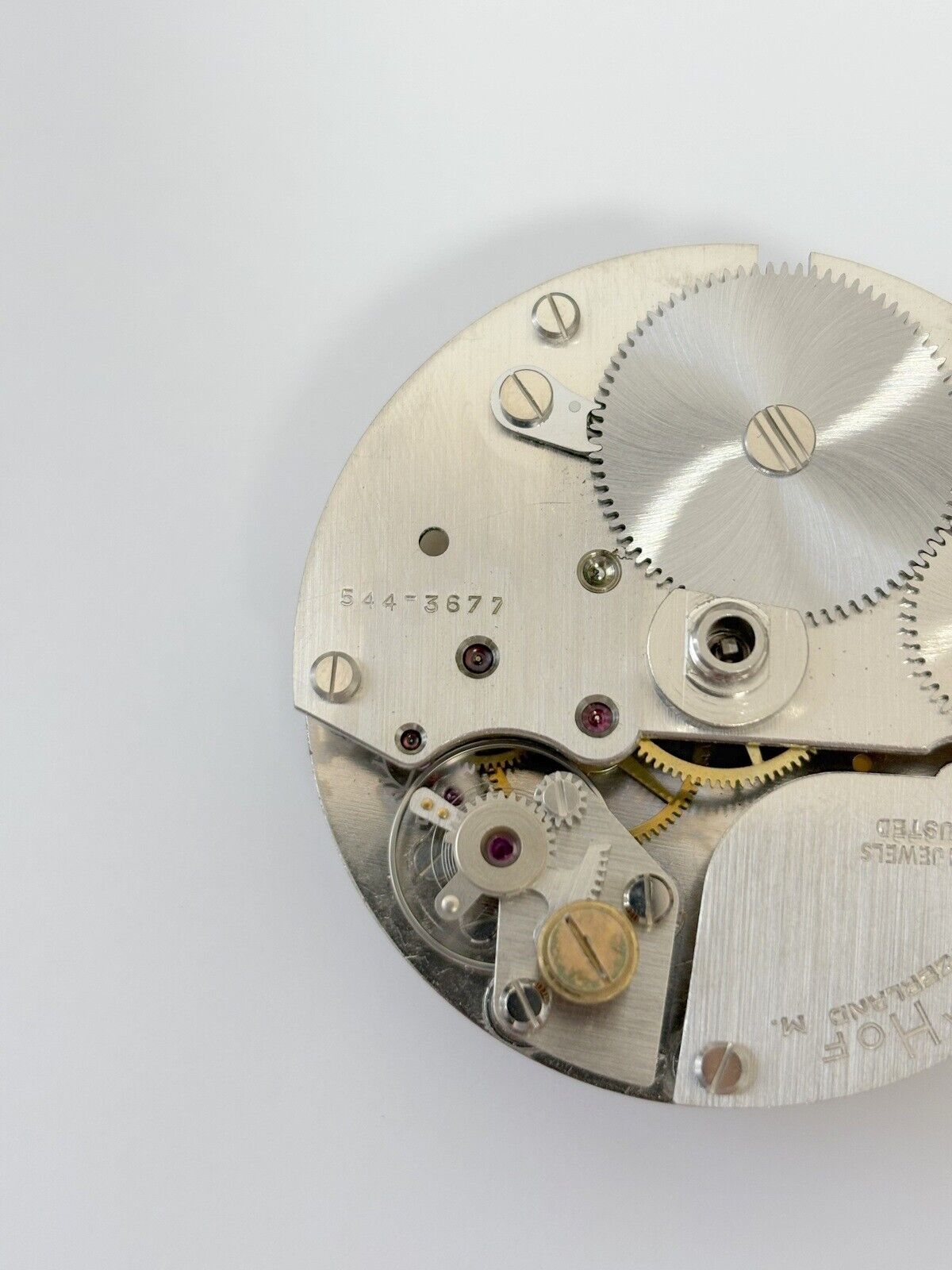 IMHOF Caliber 544 Clock PICK-A-PART 8 Day Movement Wind Key Knob Balance Feet