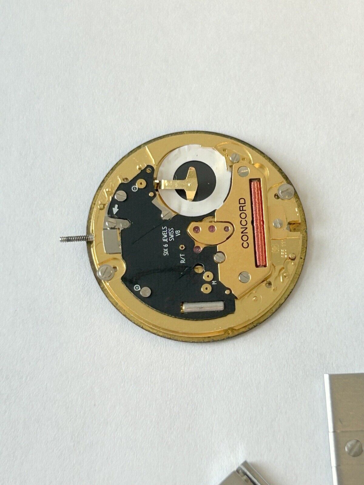 Concord Mariner SG 2Tone gold watch part case movement 18mm link crown stem dial - Used Watch Parts