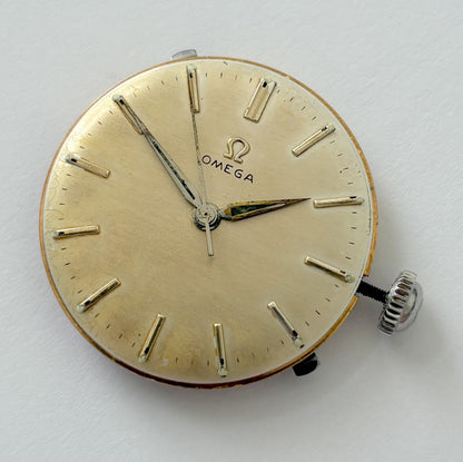 Omega Cal 285 Watch Movement Parts Balance Fork Spring Bridge Barrel 14390-6-SC