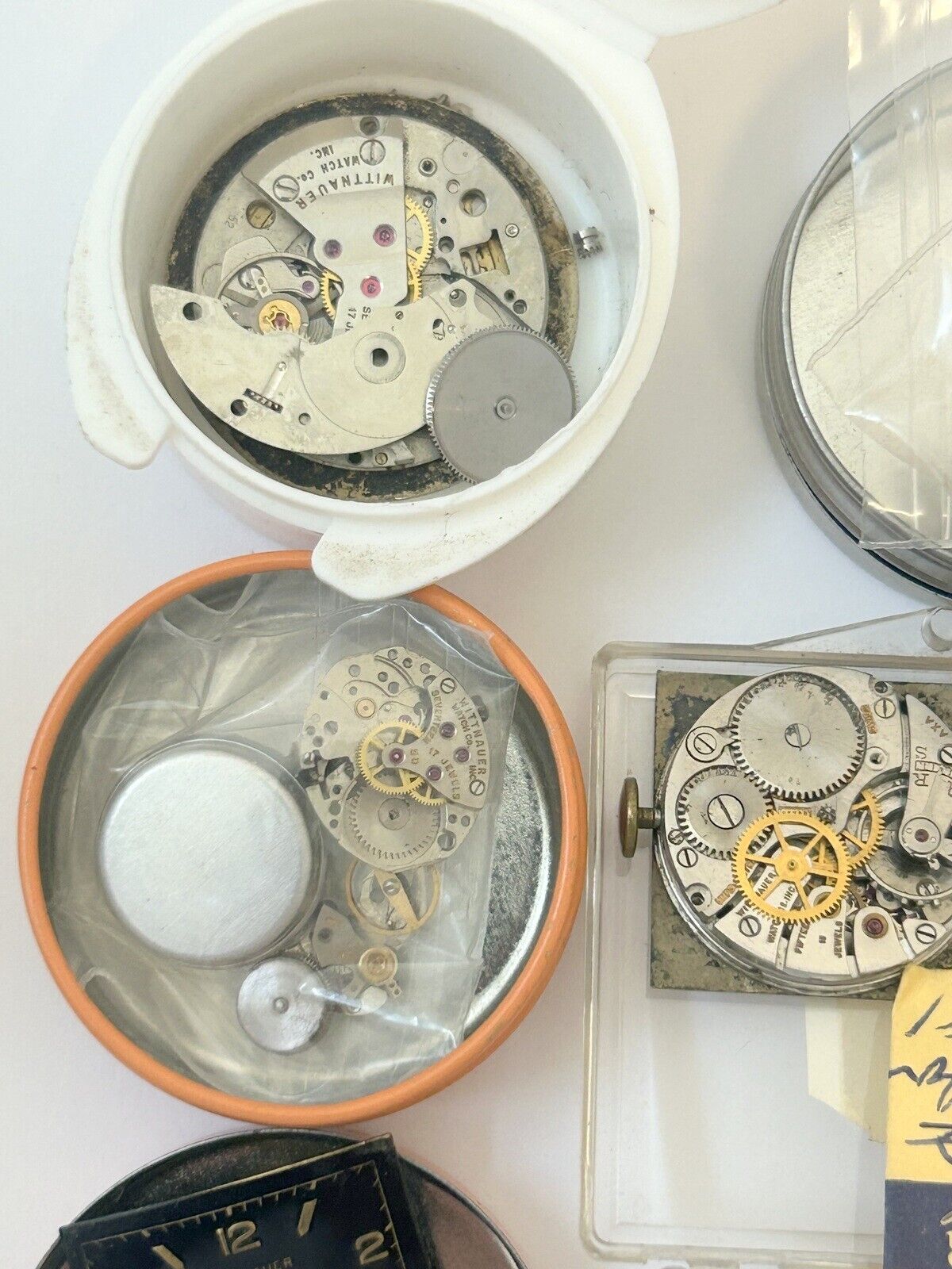 LOT of Wittnauer watch movements/parts/dials - Used Watch Parts