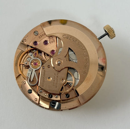 Omega Cal 550 Watch Movement Parts Dial Balance Spring Plate Fork Wheel Rotor 8